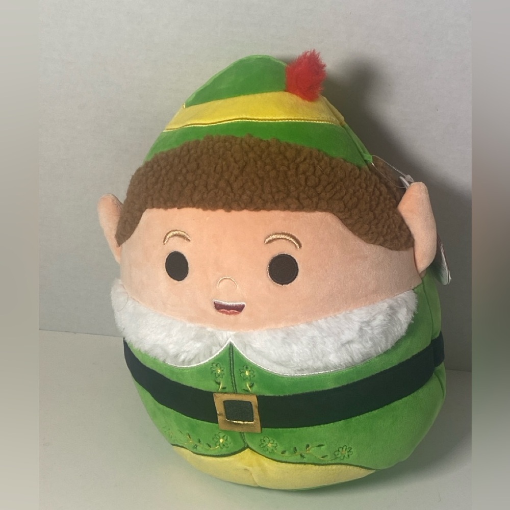 Buddy The Elf Plush  Toy Squishmallow Original with Green and Yellow Hat New
